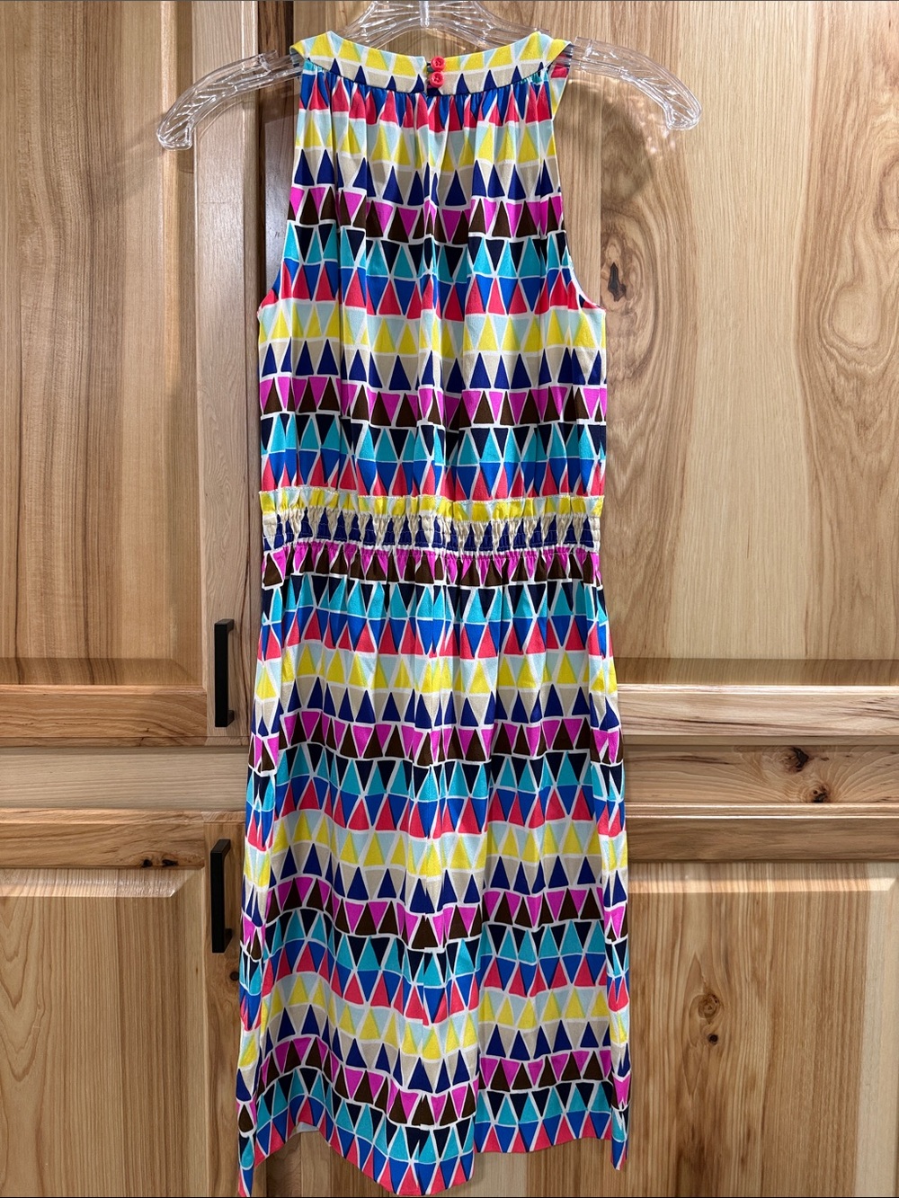 Kate Spade Silk Women’s Size 0 Ellina Multicolor Geometric Lightweight Dress - Picture 5 of 10